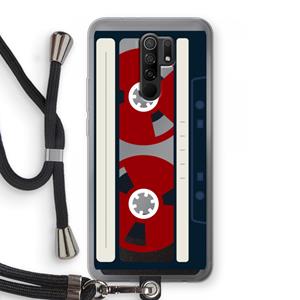 CaseCompany Here's your tape: Xiaomi Redmi 9 Transparant Hoesje met koord