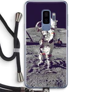 CaseCompany Spaceman: Samsung Galaxy S9 Plus Transparant Hoesje met koord