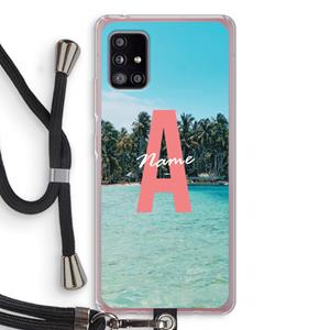 CaseCompany Pacific Dream: Samsung Galaxy A51 5G Transparant Hoesje met koord