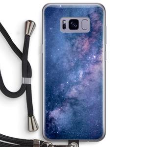 CaseCompany Nebula: Samsung Galaxy S8 Plus Transparant Hoesje met koord