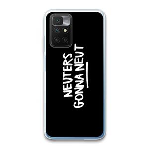 CaseCompany Neuters (zwart): Xiaomi Redmi 10 Transparant Hoesje