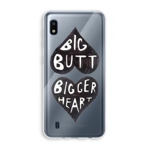 CaseCompany Big butt bigger heart: Samsung Galaxy A10 Transparant Hoesje