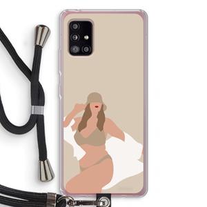 CaseCompany One of a kind: Samsung Galaxy A51 5G Transparant Hoesje met koord