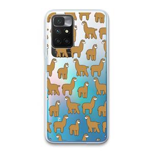 CaseCompany Alpacas: Xiaomi Redmi 10 Transparant Hoesje