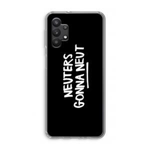 CaseCompany Neuters (zwart): Samsung Galaxy A32 5G Transparant Hoesje