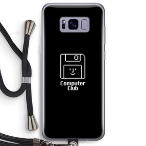 CaseCompany Hello: Samsung Galaxy S8 Plus Transparant Hoesje met koord