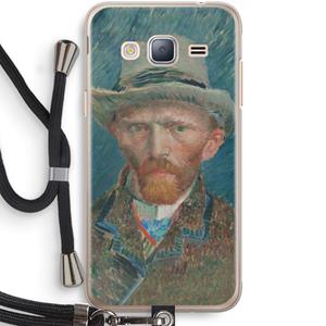 CaseCompany Van Gogh: Samsung Galaxy J3 (2016) Transparant Hoesje met koord