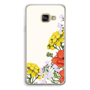 CaseCompany Wilde bloemen: Samsung Galaxy A3 (2016) Transparant Hoesje