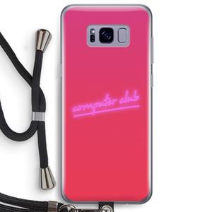 CaseCompany Vice Glow: Samsung Galaxy S8 Plus Transparant Hoesje met koord