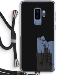 CaseCompany Musketon Painter: Samsung Galaxy S9 Plus Transparant Hoesje met koord