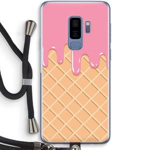 CaseCompany Ice cream: Samsung Galaxy S9 Plus Transparant Hoesje met koord