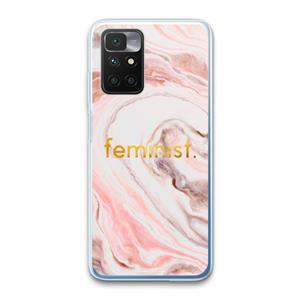 CaseCompany Feminist: Xiaomi Redmi 10 Transparant Hoesje