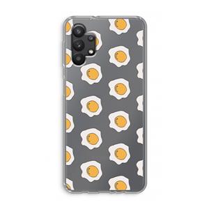 CaseCompany Bacon to my eggs #1: Samsung Galaxy A32 5G Transparant Hoesje