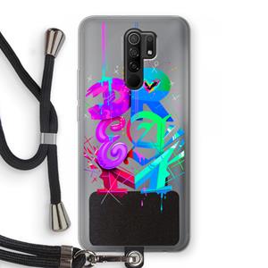 CaseCompany Dream: Xiaomi Redmi 9 Transparant Hoesje met koord