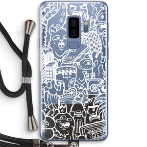 CaseCompany Vexx Mixtape #2: Samsung Galaxy S9 Plus Transparant Hoesje met koord