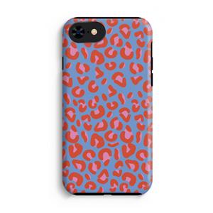 CaseCompany Leopard blue: iPhone 8 Tough Case
