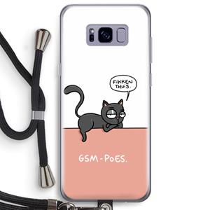 CaseCompany GSM poes: Samsung Galaxy S8 Plus Transparant Hoesje met koord