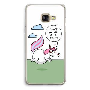 CaseCompany Unicorn: Samsung Galaxy A3 (2016) Transparant Hoesje
