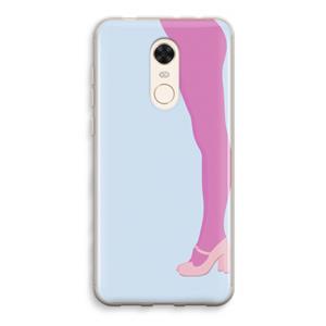 CaseCompany Pink panty: Xiaomi Redmi 5 Transparant Hoesje