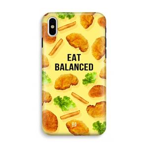 CaseCompany Eat Balanced: iPhone XS Tough Case