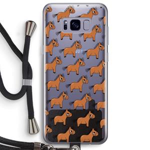 CaseCompany Pony: Samsung Galaxy S8 Plus Transparant Hoesje met koord