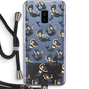 CaseCompany Zeemeermin: Samsung Galaxy S9 Plus Transparant Hoesje met koord