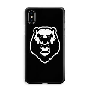 CaseCompany Angry Bear (black): iPhone XS Max Volledig Geprint Hoesje