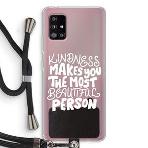 CaseCompany The prettiest: Samsung Galaxy A51 5G Transparant Hoesje met koord