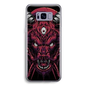 CaseCompany Hell Hound and Serpents: Samsung Galaxy S8 Transparant Hoesje