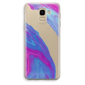 CaseCompany Zweverige regenboog: Samsung Galaxy J6 (2018) Transparant Hoesje