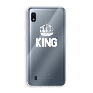 CaseCompany King zwart: Samsung Galaxy A10 Transparant Hoesje