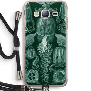 CaseCompany Haeckel Cubomedusae: Samsung Galaxy J3 (2016) Transparant Hoesje met koord