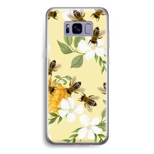 CaseCompany No flowers without bees: Samsung Galaxy S8 Transparant Hoesje