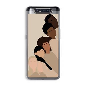 CaseCompany Sweet creatures: Samsung Galaxy A80 Transparant Hoesje