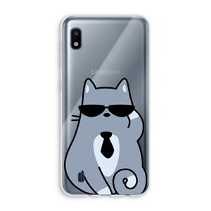 CaseCompany Cool cat: Samsung Galaxy A10 Transparant Hoesje