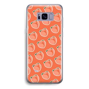 CaseCompany Just peachy: Samsung Galaxy S8 Transparant Hoesje