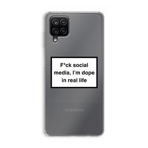 CaseCompany I'm dope: Samsung Galaxy A12 Transparant Hoesje