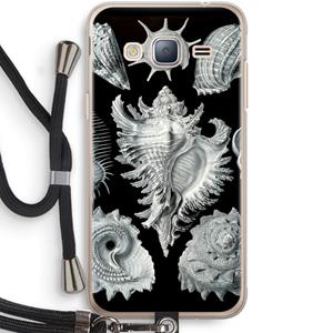 CaseCompany Haeckel Prosobranchia: Samsung Galaxy J3 (2016) Transparant Hoesje met koord