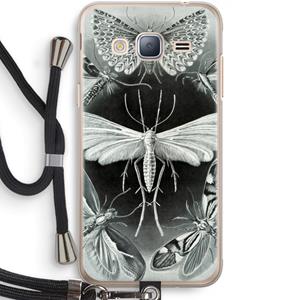 CaseCompany Haeckel Tineida: Samsung Galaxy J3 (2016) Transparant Hoesje met koord
