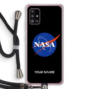 CaseCompany NASA: Samsung Galaxy A51 5G Transparant Hoesje met koord