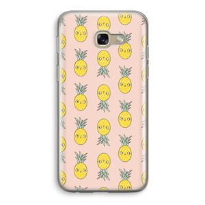 CaseCompany Ananas: Samsung Galaxy A5 (2017) Transparant Hoesje