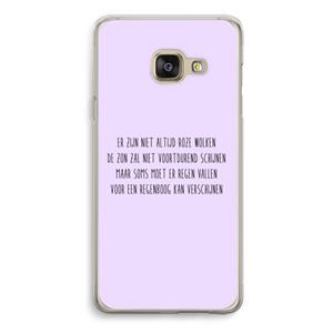 CaseCompany Regenboog: Samsung Galaxy A3 (2016) Transparant Hoesje
