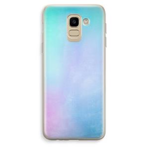 CaseCompany mist pastel: Samsung Galaxy J6 (2018) Transparant Hoesje