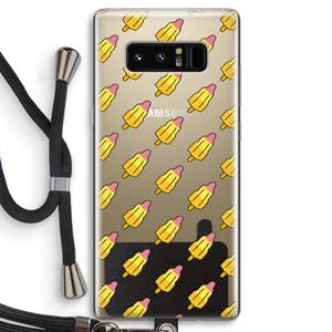 CaseCompany Waterijsjes: Samsung Galaxy Note 8 Transparant Hoesje met koord
