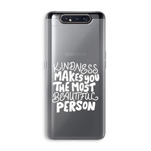 CaseCompany The prettiest: Samsung Galaxy A80 Transparant Hoesje