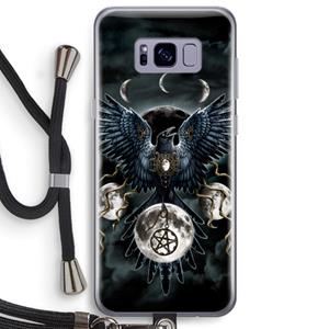 CaseCompany Sinister Wings: Samsung Galaxy S8 Plus Transparant Hoesje met koord