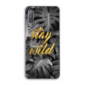 CaseCompany Stay wild: Samsung Galaxy A7 (2018) Transparant Hoesje