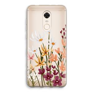 CaseCompany Painted wildflowers: Xiaomi Redmi 5 Transparant Hoesje
