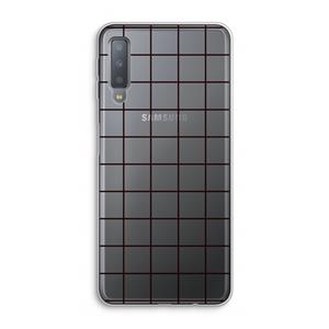 CaseCompany Rooster: Samsung Galaxy A7 (2018) Transparant Hoesje
