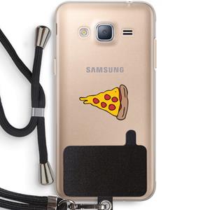 CaseCompany You Complete Me #1: Samsung Galaxy J3 (2016) Transparant Hoesje met koord